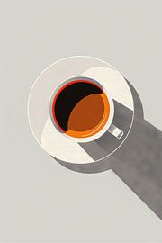 Minimalist coffee cup by Poster Art Shop