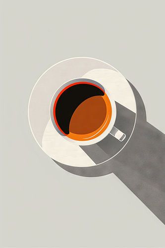 Minimalistische koffiekop
