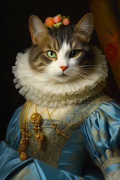 Chat royal mignon sur haroulita