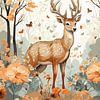 Cerf Majestic Autumn Buck sur PublicArt77