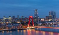 De Hef en de Willemsbrug in Rotterdam met nieuwe verlichting van MS Fotografie | Marc van der Stelt thumbnail