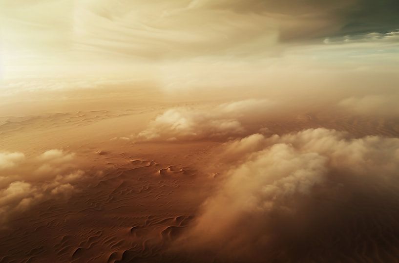 Verlichte duinen van fernlichtsicht