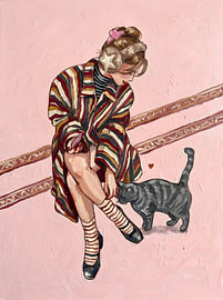 Joyful with cat sur HUGO