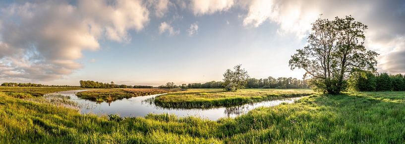 Drentsche Aa - panorama Deurzerdiep van Harolds Hikes