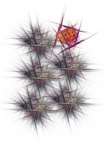 Fractal Virus #fractal #abstraction van JBJart Justyna Jaszke