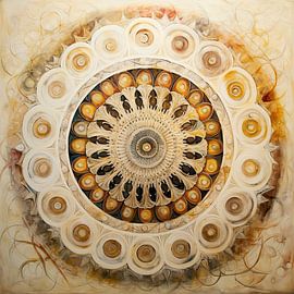 Geometrisches Mandala 81912 von Abstraktes Gemälde