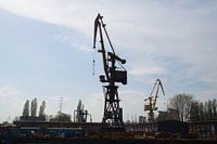 Kraan Gdánsk Industrie Westerplatte