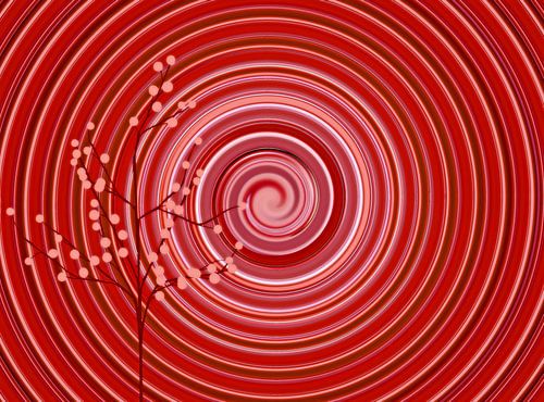 Your Turn Red (Mandala Spiraal in Rood)