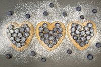 heart-shaped cake