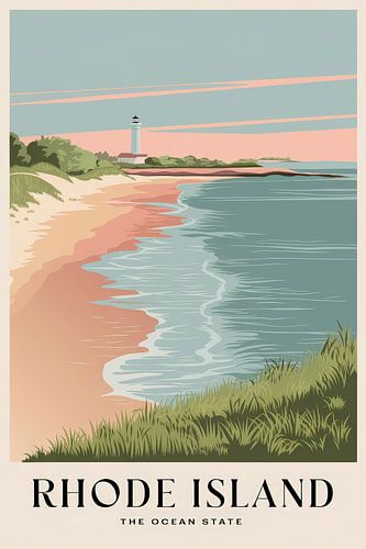 Rhode Island Vintage Reisposter