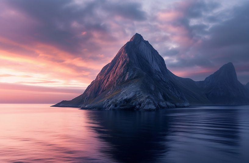 Sonnenaufgang an Islands Ufern von fernlichtsicht