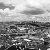 Lissabon - Panorama zwart-wit van Frank Herrmann