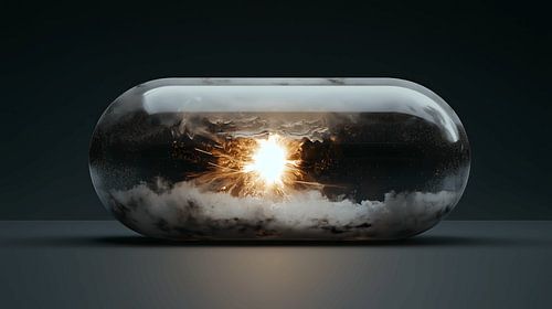 Oneindige Energie van Kernreactor in Pilvorm