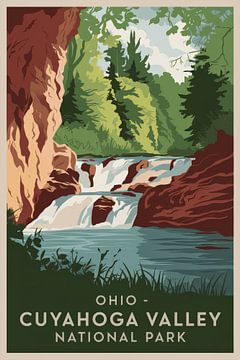 Nationaal park Cuyahoga-vallei, Ohio van Poster Art Shop