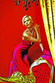 Rouge et or