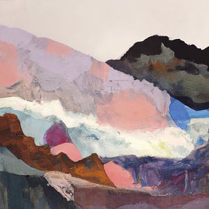 Abstrakte Landschaft in Farbe