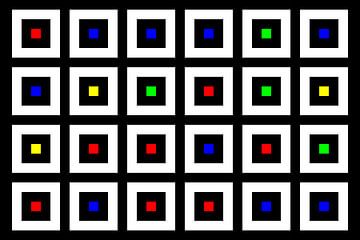Nested | Center | 06x04 | N=02 | Random #03 | RGBY van Gerhard Haberern