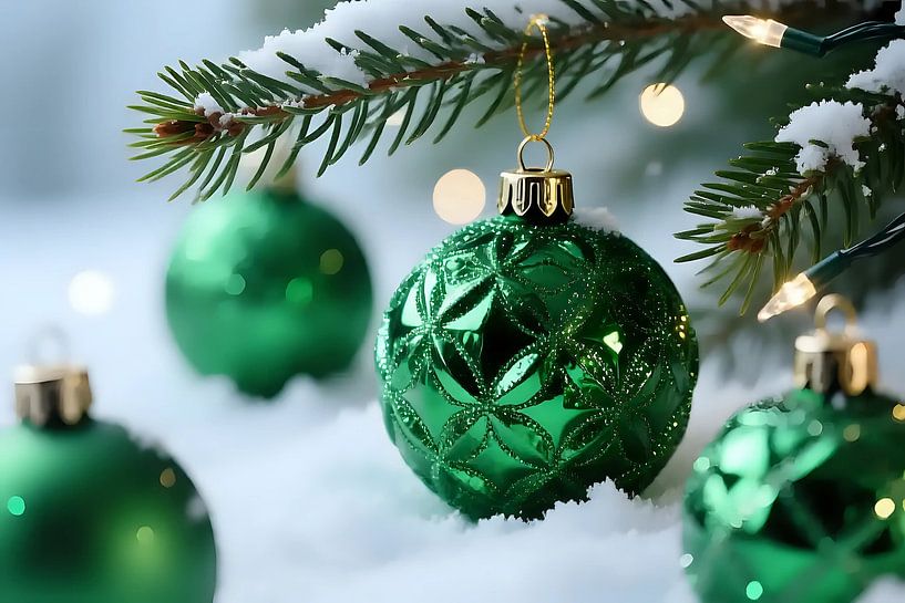 Branches festives dans le gel par Jean Pierre