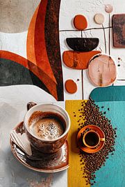 abstract coffee art by Egon Zitter