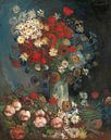 Stillleben mit Wiesenblumen und Rosen, Vincent van Gogh von Meisterhafte Meister Miniaturansicht