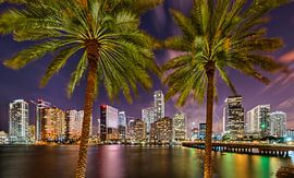 Brickell Skyline at Brickell Bay Miami by Mark den Hartog