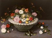 Vaas met bloemen, Jan Brueghel de Oude van Meesterlijcke Meesters thumbnail