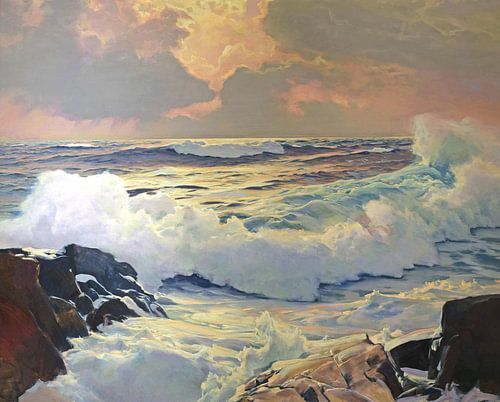 Frederick Judd Waugh~Amber, Jade en Amethist.