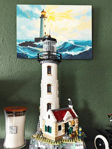 Leuchtturm auf See