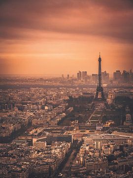 Parijs zonsondergang van Iman Azizi