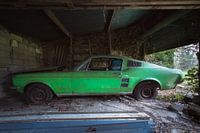 Verlassener Ford Mustang.