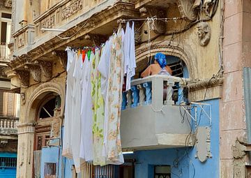 Jour de lessive à La Havane sur zam art