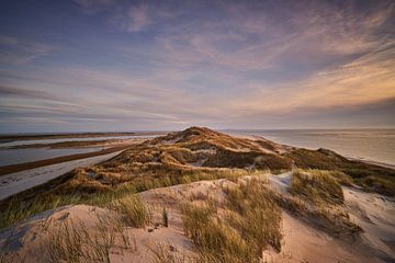 Terschelling - Kaapsduin zonsondergang van Bart Lindenhovius