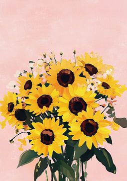 Zonnebloemen van Niklas Maximilian