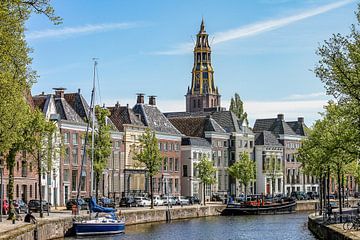 Zomer aan de Groningse grachten van Vincent Alkema