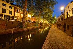 Nieuwegracht in Utrecht zwischen Quintijnsbrug und Magdalena-Brücke