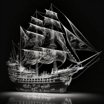 Schiff aus Glas