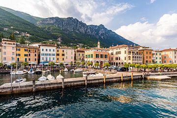 Harbour of Gargnano on Lake Garda by Werner Dieterich