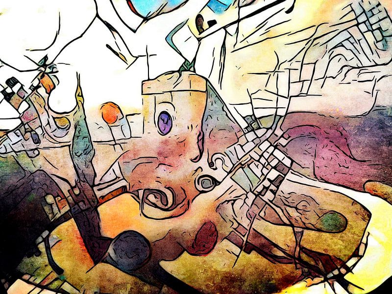Dubrovnik, abstract #2 by zam art