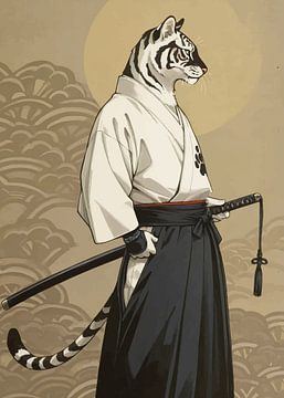 Witte tijger-samoerai van MIROKKU