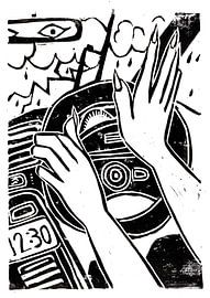 Im Inneren des Fahrzeugs von Dominique Bonne