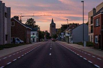 Zonsondergang over Lommel van Werner Lerooy