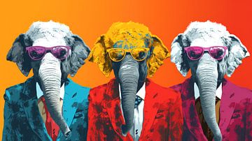 Warhol : Les éléphants sur ByNoukk