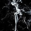 Abstract White Smoke - The Dancer von Philippe HUGONNARD