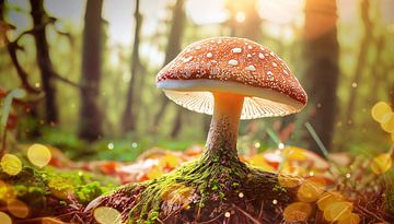 Toadstool in the forest by Tilo Grellmann