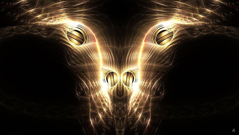 Stierenkop fractal van Petra Köhler