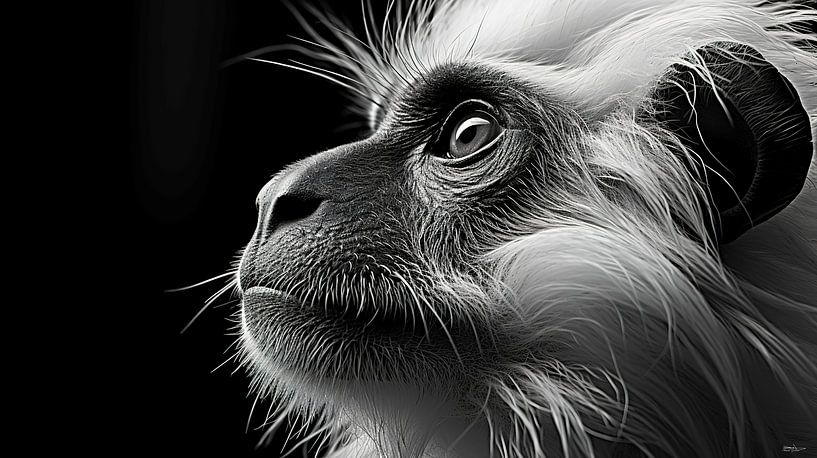 wilde dieren in zwart-wit van Gelissen Artworks