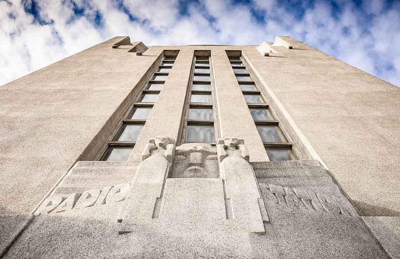 Architektur des Hauptgebäudes Radio Kootwijk von Fotografiecor .nl