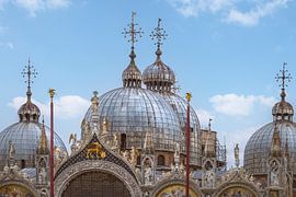 Roof domes of St. Mark's Basilica by Frans Nijland