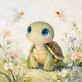 Traumwiese – Schildkröte von Johannas Art Creations