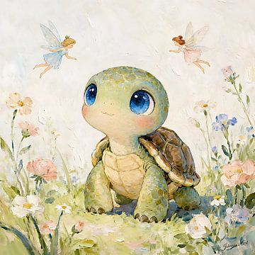 Traumwiese – Schildkröte von Johannas Art Creations